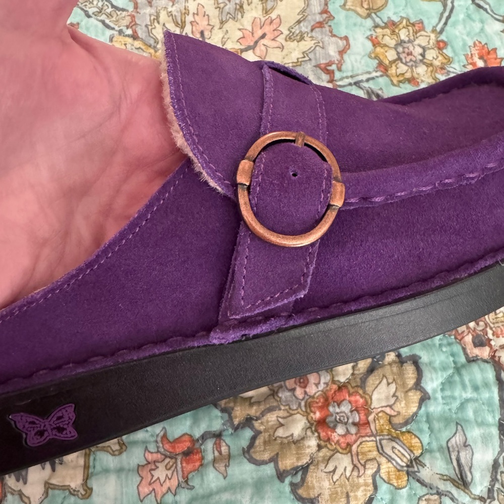 Alegria Purple Mules - Picture 2 of 5